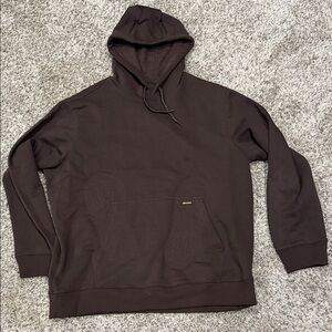 Brahma Chocolate Brown Men's Hoodie with Kangaroo Pocket